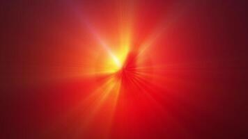 Centered rays of light on a light background. Animation of the sky from the center with a radial flickering, glowing flare of light. Dynamic light beams. video