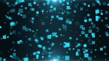 Business abstract digital particles, big data element, digital technology, connections and digital interface concept, futuristic background. Seamless looping 4k. video