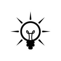 Light bulb icon illustration vector