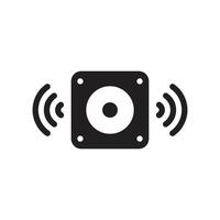 A speaker icon with a speaker and a microphone vector