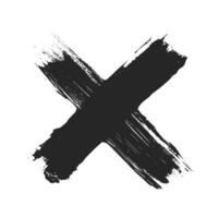 Grunge Cross Shape vector