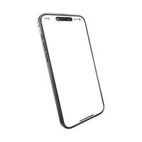 Smartphone Mockup With Empty Screen Isolated vector