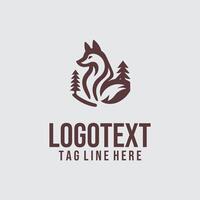 A logo for a company that is called fox vector