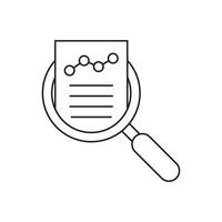 Audit and data analysis icon. Financial assessment icon. vector