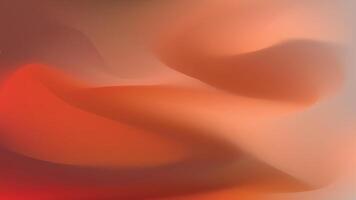 abstract gradient background with red and orange waves. vector