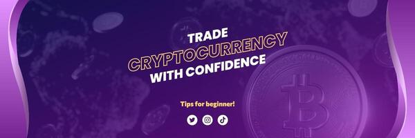 Bitcoin Social Media Header template