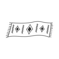 Floor Carpet in Scandinavian style vector