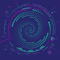 concept of big data or digital transformation technology, graphic of futuristic technology background vector