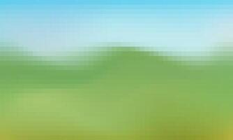 A blurry image of a field with a green sky vector