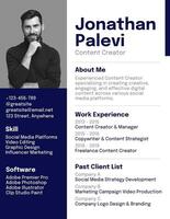Blue Simple Resume template