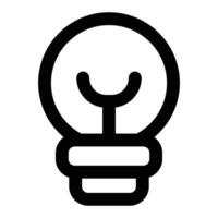 Simple Inspiration icon. The icon can be used for websites, print templates, presentation templates, illustrations, etc vector