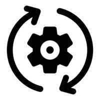 Simple Progress glyph icon. The icon can be used for websites, print templates, presentation templates, illustrations, etc vector