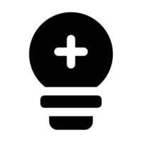 Simple Positive Thinking glyph icon. The icon can be used for websites, print templates, presentation templates, illustrations, etc vector