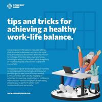 Tips and Tricks for Healthy Work Life Balance template