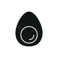Icon of egg in simple style vector