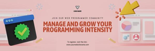Web Programmer Community Twitter Header Template
