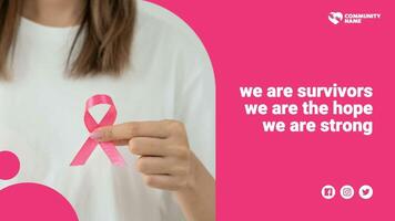 Breast Cancer Survivor Social Community  template