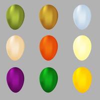 balloons bundle with deffrent color shape vector