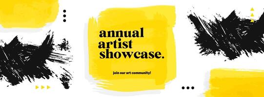 Artist Showcase Page Cover template