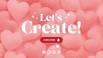 Crochet Channel Youtube Banner template