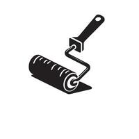 A roller with a paint brush on it vector