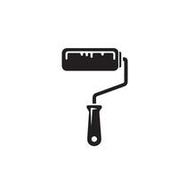 A paint roller icon on a white background vector
