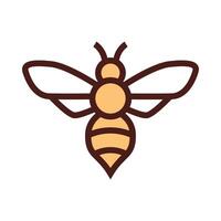 A bee icon on a white background vector