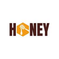 Honey logo design vector