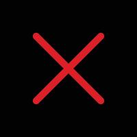 Wrong Cross Symbol Isolated. cancel icon on black background. flat illustration of cancel icon. cancel sign symbol font awesome delete icon with red color for app and web vector
