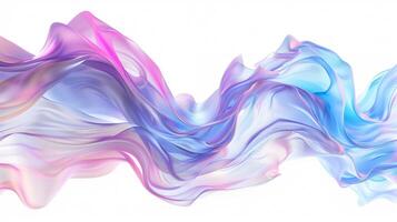 Abstract multicolor flow on white background image. Decorative pattern 3d illustration wallpaper picture backdrop. Dynamic art work concept for business presentation corporate photo