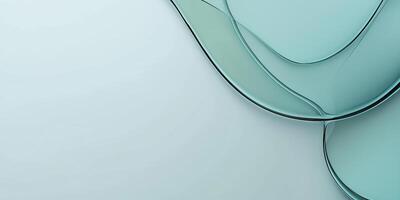 Abstract design with fluid layers in soft colors photo