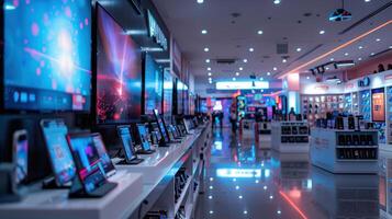 A store with many electronic devices on display photo