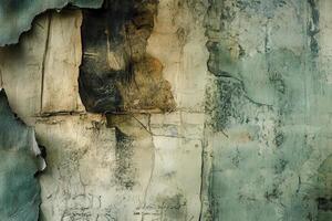 Abstract Texture of Weathered and Faded Wall Surface photo