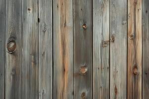 Weathered Wood Planks With Knots and Grain photo