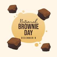 National Brownie Day design template good for celebration usage. National Brownie Day design. flat design. eps 10. vector