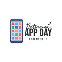National App Day design template good for celebration usage. National App Day design. flat design. eps 10. vector