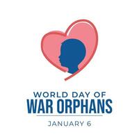 World War Orphans Day design template good for celebration usage. World War Orphans Day design. flat design. eps 10. vector