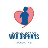 World War Orphans Day design template good for celebration usage. World War Orphans Day design. flat design. eps 10. vector
