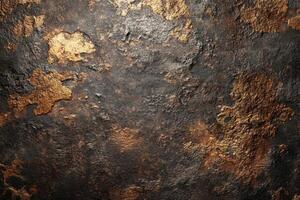 Abstract Textured Background with Gold and Black photo
