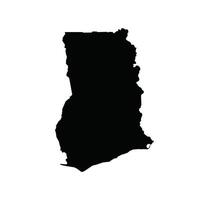 Map of Ghana. Ghana Map on white background. vector