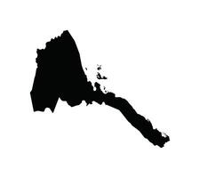 Map of Eritrea. Eritrea Map on white background. vector