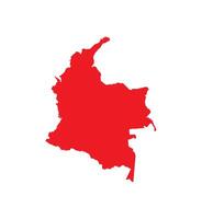 Map of Colombia. Colombia Map on white background. vector