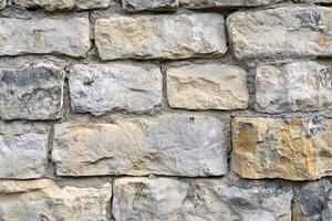 Close-up of an Irregular Stone Wall photo