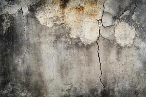 Cracked and Weathered Concrete Wall Texture photo