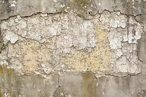 Cracked and Weathered Concrete Wall Surface photo