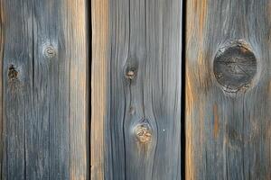 Weathered Wood Planks with Knots and Grain photo