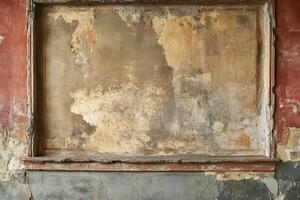 Weathered Wall with a Recessed Frame photo
