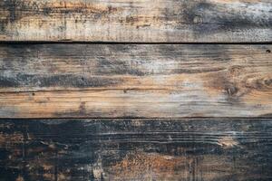 Weathered Wooden Planks with Visible Grain photo