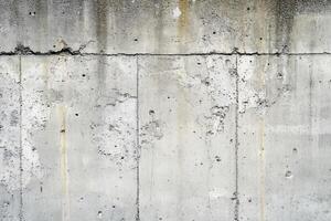 Weathered Concrete Wall with Horizontal Crack photo