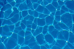 The reflection of the suns rays in the water in the pool with sea water, The glare of the sun, Egypt photo